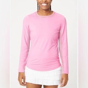 IBKÜL Womens Long Sleeve Set of 2  Pink and Blue Cooling Shirt UPF 50+